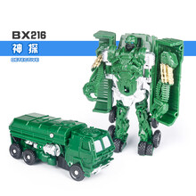 小型 男孩机器人5迷你小汽车可变形玩具金刚小型7儿童全套8手动3-6周岁MSY BX216神探