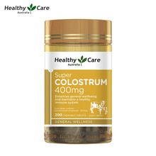 Healthy Care超级牛初乳咀嚼片200片 促进生长发育 澳洲进口效期到22年8月