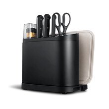 施诺格（SEXLOGER）刀具消毒机智能家用保洁机消毒烘干机筷子筒烘干器多功能菜刀收纳架 曜石黑+刀具4件套