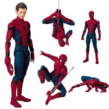 蜘蛛侠手办英雄归来豪华版 shf模型玩具人脸多关节可动公仔人偶摆件 【047 多配件可动蜘蛛侠(换人脸)】 现货直发