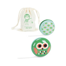 法国Vilac儿童木制溜溜球新手入门yoyo球卡通动物传统经典怀旧玩具女孩男孩小学生生日礼物5岁 猫头鹰