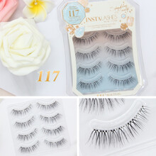 INSTALASHES日本假睫毛女眼睫毛超自然半截眼尾网红自然浓密素颜 117：交叉自然纤长款 适合圆眼淡妆
