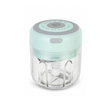 迷你家用电动绞蒜机宝宝辅食机婴儿小型料理机打蒜蓉机绞肉机Sunchance 大容量高杯-绿色-主播家用款