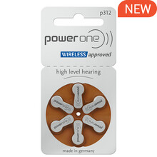 瑞声达 powerone德国进口助听器专用无汞锌空气纽扣电池 P312（6粒/盘）