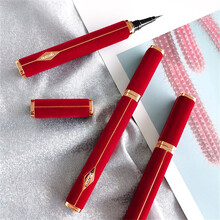 格蒙孔雀眼线液笔不晕染不脱妆 速干防水防汗持久初学者彩妆眼线 睫毛膏 红丝绒眼线笔02#稍粗