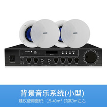 YAMAHA雅马哈定压吸顶喇叭音响套装嵌入式组合工程吊顶音乐公共广播会议无线蓝牙功放音箱明装消防系统 背景音乐系统【小型】