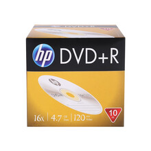 惠普HP 16速 dvd 空白光盘 4.7g 刻录盘 单片盒装 空白光盘碟片 DVD+R 单片盒装 单片装