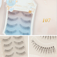 INSTALASHES日本假睫毛女眼睫毛超自然半截眼尾网红自然浓密素颜 107：眼尾加长自然款 适合街拍旅游