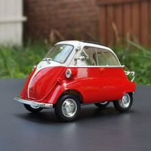 宝马蛋 BMW Isetta车模 威利WELLY 1:18 礼品合金汽车模型 红色