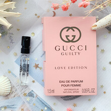 【国内专柜】Gucci 古驰罪爱女用香水滚珠香水 清新持久 花香调Q版中小样 Q版无喷头 古驰罪爱粉香水1.5ml（试管）
