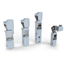 适用于大疆Pocket 2保护套 osmo灵眸口袋保护壳 防摔防刮云台相机配件 五合一天蓝色硅胶套