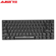 黑爵（AJAZZ）极客AK33 全背光版机械键盘 黑轴黑色 白光 82键 游戏 办公 电脑 笔记本键盘