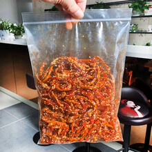 鱿鱼丝芝麻蜜汁香辣鳗鱼丝500g袋装甜辣味麻辣零食小吃海鲜小鱼干 小鱼干半斤()
