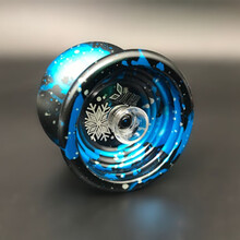 冰魄悠悠球 火力少年王 3yoyo合金光子精灵S怀旧复刻版限量溜溜球 溅墨版冰魄+10绳 【收藏送润滑油】