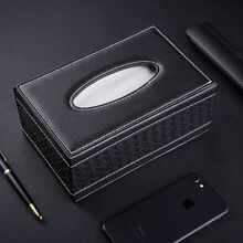 高档创意家用车用车载纸巾盒抽汽车纸巾盒客厅茶几餐巾抽纸盒用品 【中号】编织纹 单个