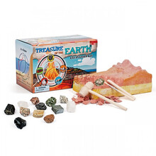 火山挖宝盲盒儿童考古挖掘矿石原石天然石头手工科学模型玩具 地质三色土