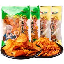馋解香 麻辣小零食麻辣土豆丝土豆片薯片折耳根香酥椒香辣脆辣椒零食贵州特产休闲小吃CJX 土豆丝土豆片各一袋