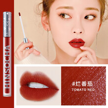 【七夕礼物送女生】韩水仙 丝绒雾面哑光唇釉学生保湿唇彩唇蜜口红防水不沾杯不易掉色 01#番茄色