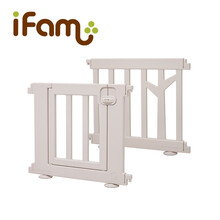 ifam韩国进口 桦树围栏宝宝游戏安全床防摔防护栏婴儿童室内家用学步 一门一板 (米色)