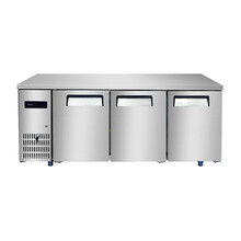 海克（HECMAC）三门风冷冷冻工作台操作台厨房卧式冰柜雪柜水吧台商用奶茶店保鲜设备HFT-1860GS大容量345L