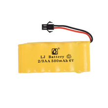 儿童玩具遥控车坦克飞机玩具枪充电电池组充电器4.8v6v7.2v7.4v11.1v锂电池玩具汽车模型 6v-3AA短款500毫安