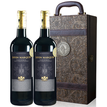 超市	【自营推荐】【限量库存】【70MD品酒师大赛金奖】萨德侯爵精选西班牙法国原瓶原装进口红酒干红葡萄酒 【法国佩瑞酒庄】帕澈曼干红双支皮盒装750...