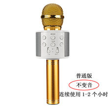 全民K歌麦克风蓝牙话筒无线家用ktv手机唱歌神器变声音响一体通用 土豪金【普通版】