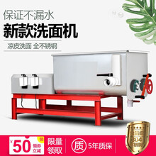 甄樽 洗面机商用凉皮洗面机和面洗面一体机洗面筋机全自动洗面浆机 25公斤双螺旋不锈钢款