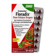 SalusFloradix德国进口莎露斯铁元素红版便携铁片剂