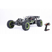 专业RC油动汽油遥控车模型1/5大型沙漠越野车暴力抬头版BAJA燃油烧油车36CC暴力发动机BAHA BAHA5B半金属黑白色 36CC
