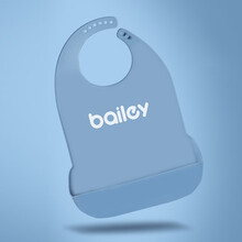 贝睿老人吃饭用的围兜围嘴成人专用大人食饭兜防水老年人口水巾硅胶大号 成人硅胶围兜:静谧蓝 大码36*52厘米（建议身高165厘米以上）