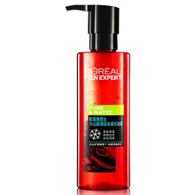 巴黎欧莱雅（L'OREAL）男士水能水凝露爽肤水须后水醒润肤水控油保湿补水乳液露收缩毛孔男生护肤品 火山岩清痘水凝露120ml