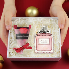 七夕 情人节礼物迪奥dior花漾甜心小姐香水女士Dior口红礼盒套装邂逅化妆品生日礼物女送 女友老婆 花漾甜心淡香氛香水50ML