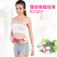 头部按摩爪颈部腰部肩部手持式按摩器手动滚轮揉捏手指关节按摩器 腰腹部按摩器(颜色随机)