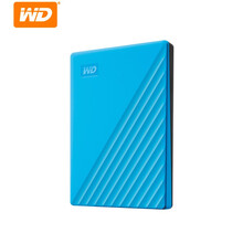 西部数据(WD) USB3.0 My Passport随行版 2.5英寸 加密移动硬盘 1T 蓝色 标配 出厂配置+硬盘包