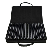 日本进口TOMBO通宝3521原装21孔演奏高级专业款复音口琴新手初学 12调套装 带琴包