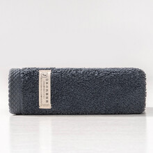 孚日洁玉 纯棉毛巾 日本出口AAA级抑菌技术加厚洗脸洗澡巾单条装 32*70cm 深灰 90g/条