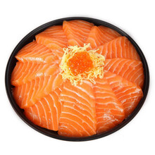 【冰鲜】御食之鲜 智利进口冰鲜三文鱼 海鲜水产 刺身中段 净肉200g