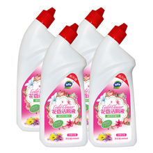 搭把手花香洁厕灵马桶清洁剂洁厕液卫生间除垢剂除臭除菌去异味花香洁厕液600g/瓶 洁厕液600g*4