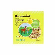 碧欧奇（Biojunior）意大利进口婴幼儿双有机辅食小麦蔬菜混合无盐宝宝面条175g（6个月以上）小字母