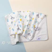 雅赞（YAZAN）隔尿垫双面 全棉印花小象 纯棉纱布云朵 防漏尿透气可水洗 印花小象 60*80cm