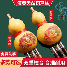 葫芦丝初学入门C调降B调葫芦笛耐用好吹专业演奏民族乐器可刻字 天然葫芦丝 C调  盒子  配件