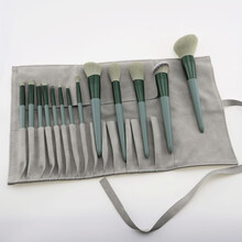 fix菲丝加芬美妆四季青速干化妆刷毛超柔软13支腮红散粉刷套装 13支四季青套刷+灰色刷包 人造纤维