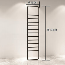 服装店铺展示架落地式 新中式男女装货架陈列架衣服架子壁挂衣架 梯子裤架