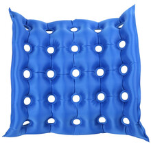 气垫家用防褥疮坐垫病人透气座垫轮椅气垫老人臀部充气垫圈座垫老人卧床患者家用术后轮椅坐垫 方形PVC坐垫【1个】+打气筒