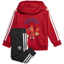 Adidas阿迪达斯2020秋季新款男女婴童三叶草连帽卫衣运动套装GD2843 GD2843 尺码 86 建议身高80左右