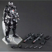 复仇者联盟改蜘蛛侠模型死侍钢铁侠美国队长关节可动人偶玩具节日礼物 【战争机器(改系列)】 【活动！！当天发货】多关节可动 高约26CM 彩盒