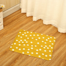 拓海宠物冰垫夏季物理降温神器制冷凝胶冰凉垫坐垫避暑狗狗凉垫 波点黄色 50*65cm