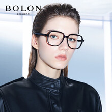 BOLON暴龙眼镜21年新款近视眼镜框质感板材光学架防蓝光防辐射护目镜BJ3095 B10-黑色 单镜框