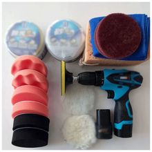 汽车抛光机打蜡机无线家用车用锂电池充电可调速美容工具地板家具 16.8V双速两电+两盒蜡